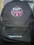 Fight With Courage – Black Cancer Awareness Backpack (Preorder)