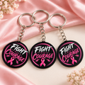 Fight With Courage – Cancer Awareness Keyring
